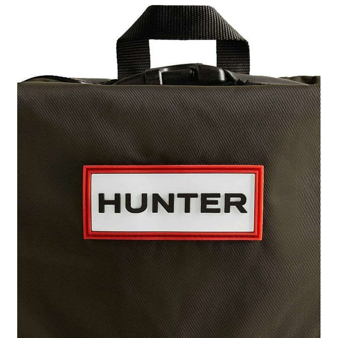Hunter Nylon Large Topclip Backpack - Dark Olive Green - Image 6