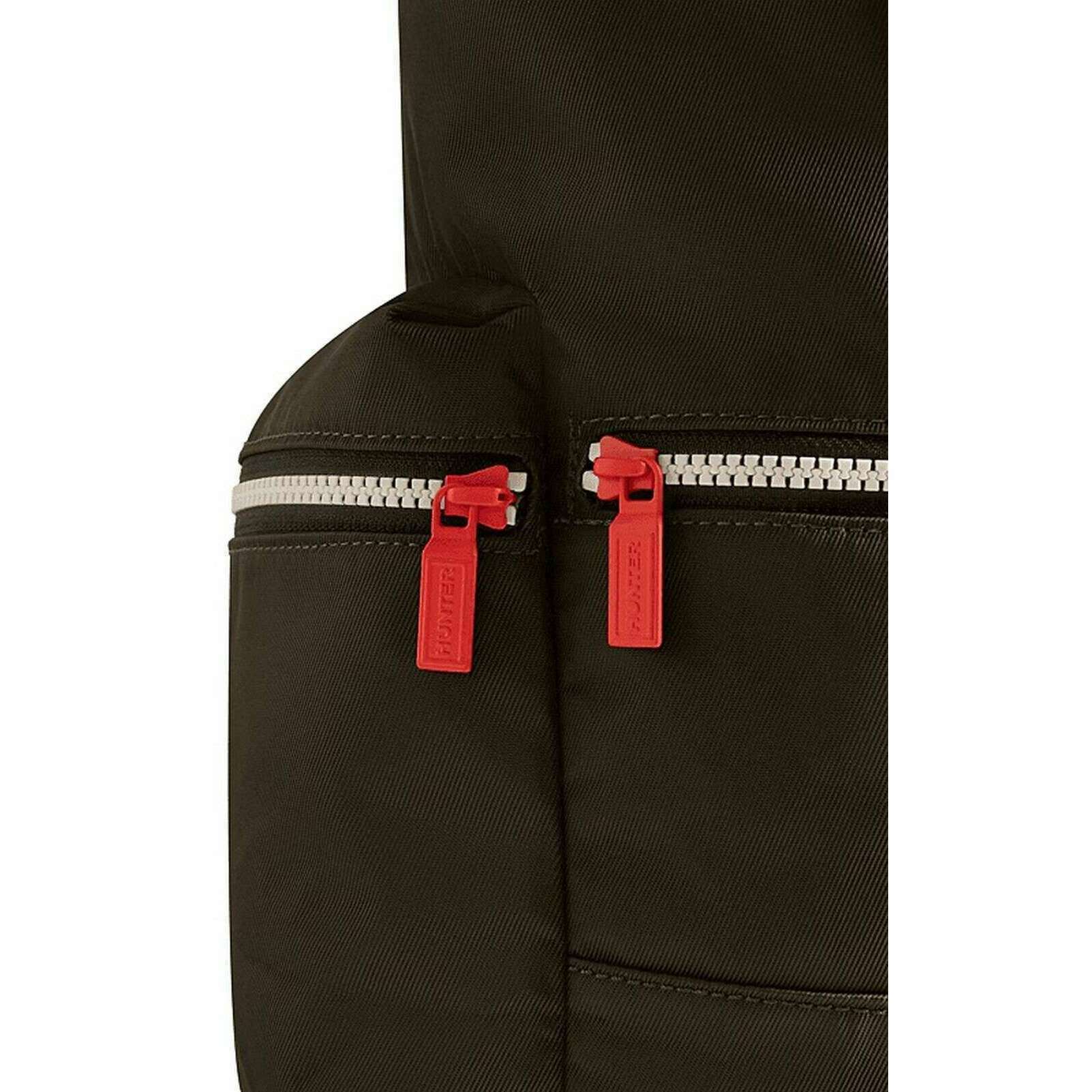 Hunter Nylon Mini Topclip Backpack - Dark Olive Green - Image 5
