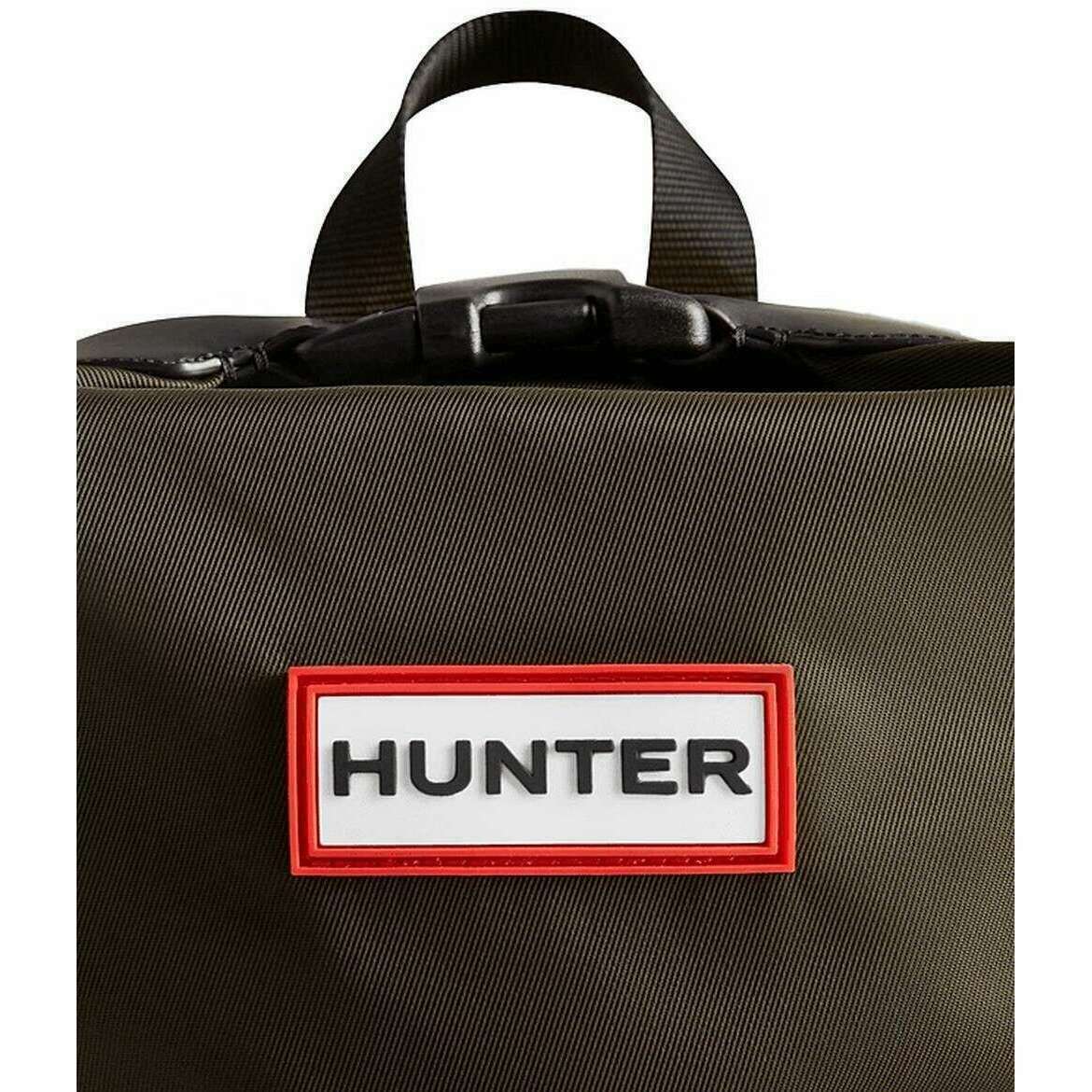 Hunter Nylon Mini Topclip Backpack - Dark Olive Green - Image 6