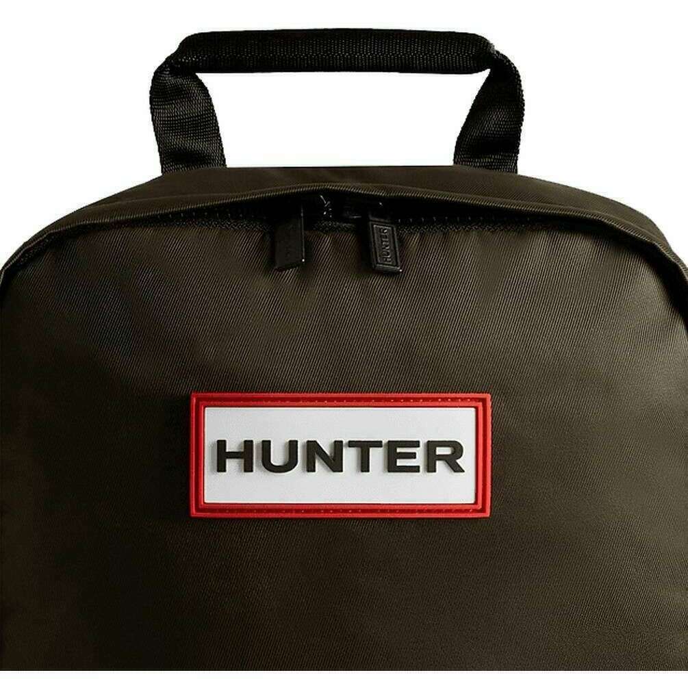 Hunter Nylon Small Backpack - Dark Olive Green - Image 4