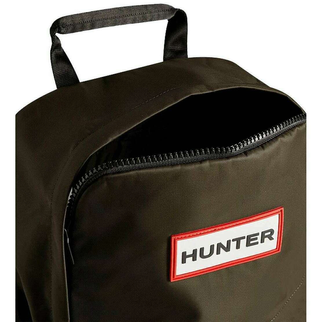 Hunter Nylon Small Backpack - Dark Olive Green - Image 5