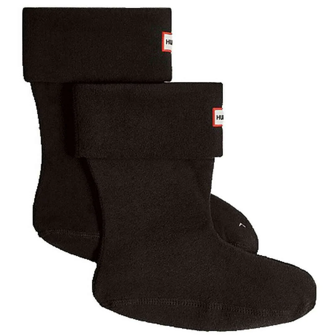 Hunter Recycled Fleece Short Boot Socks - Black