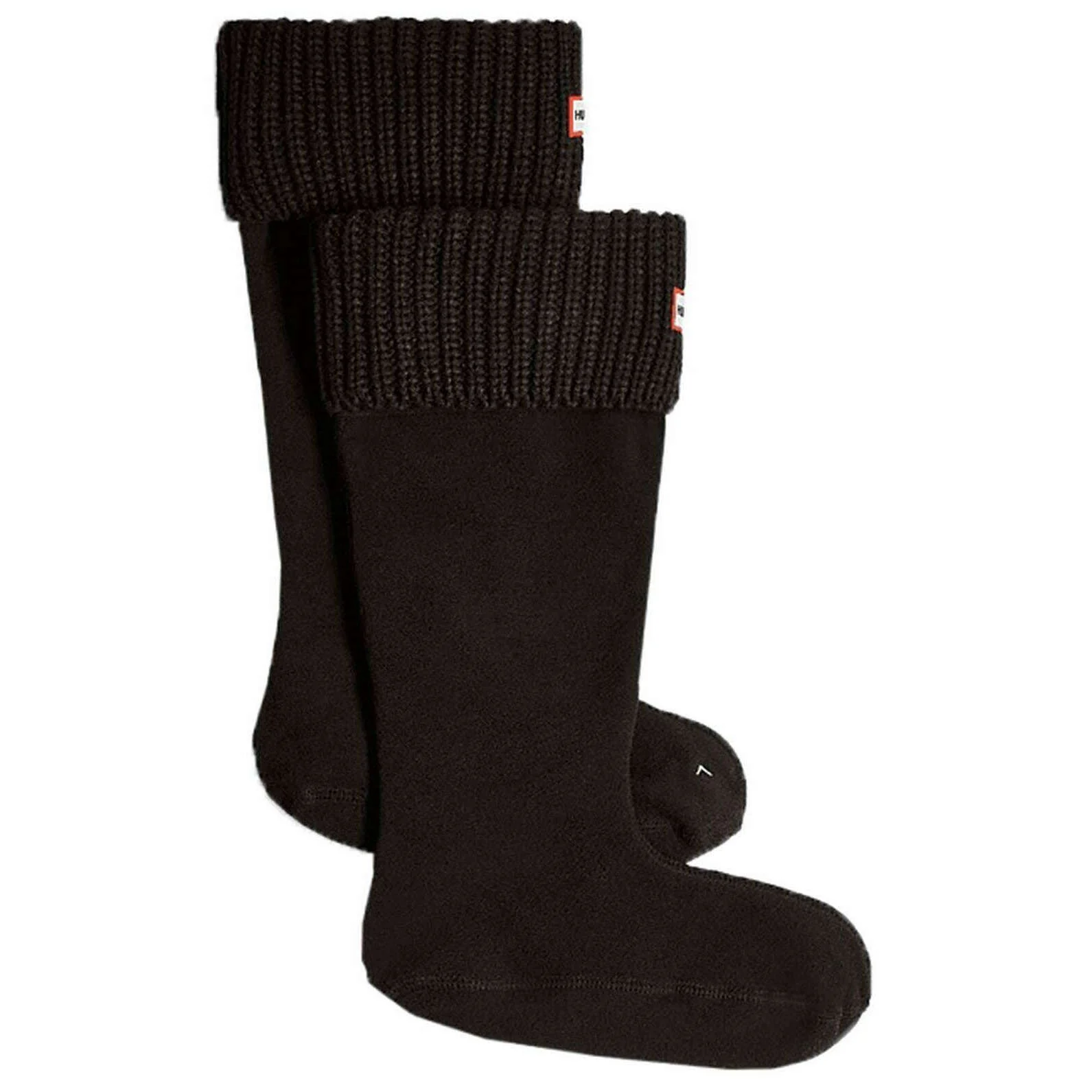 Hunter Recycled Half Cardigan Tall Boot Socks - Black
