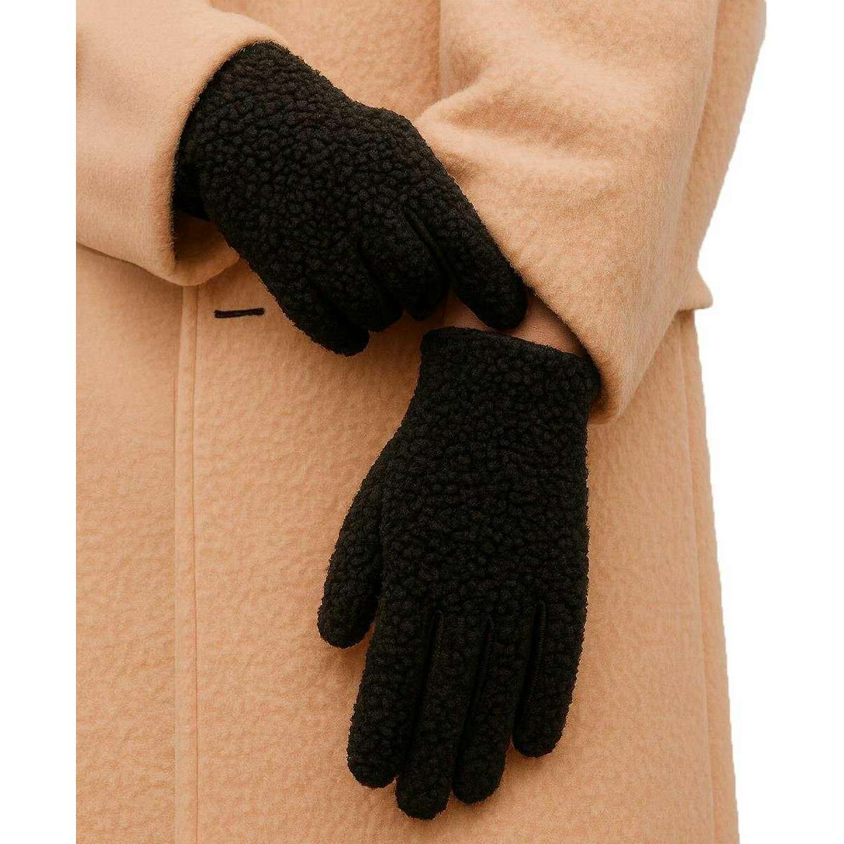Isotoner Borg SmarTouch™ Gloves - Black - Image 2