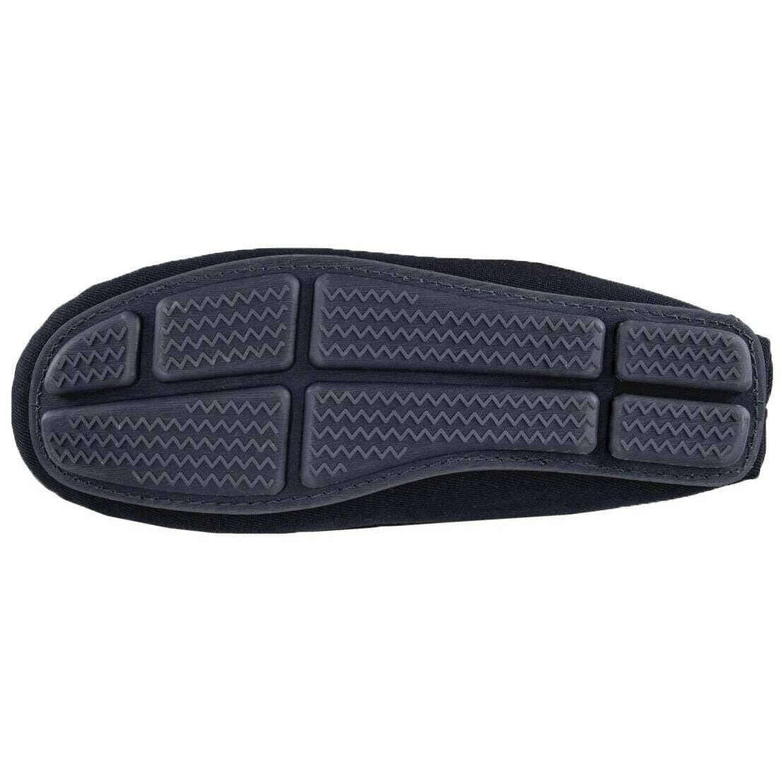 Isotoner Herringbone Lined Moccasin Slippers - Navy - Image 5