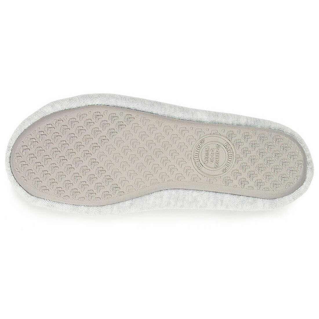 Isotoner Terry Ballerina Slippers - Grey - Image 5