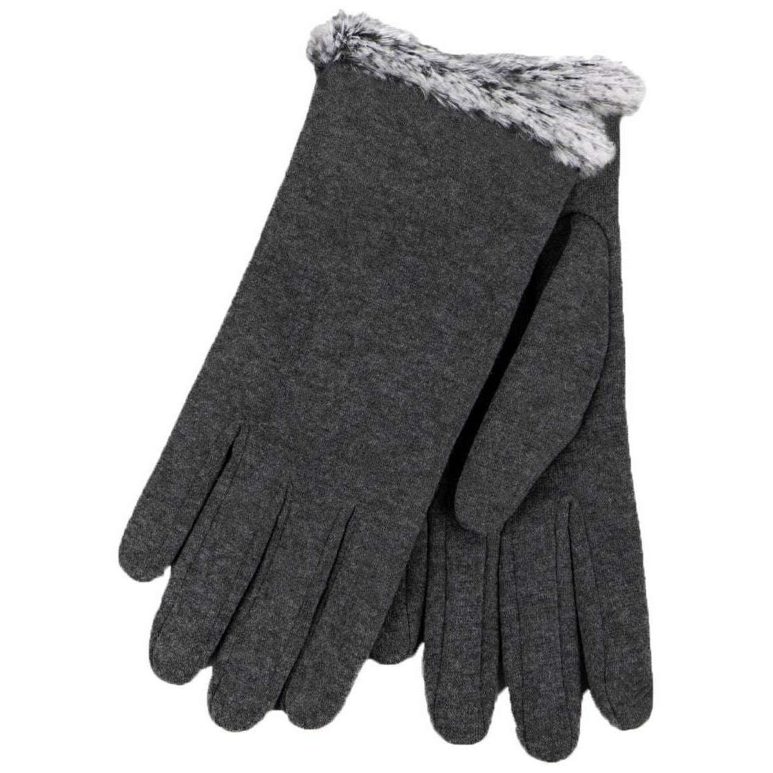 Isotoner Thermal SmarTouch™ Tipped Fur Cuff Gloves - Grey