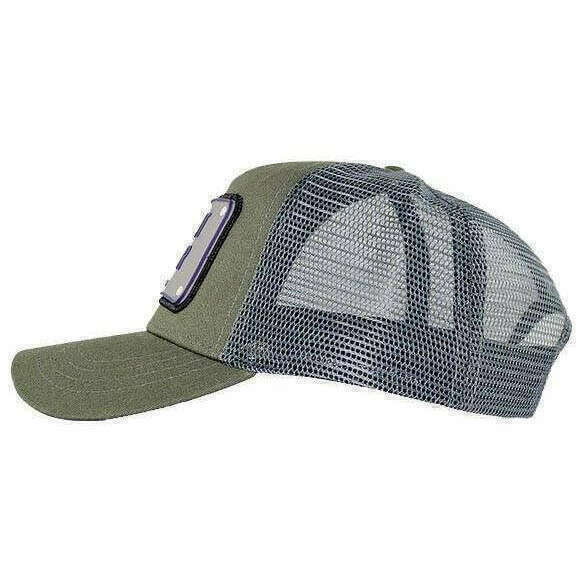 John Hatter I Will Not Die Sober Rubber Trucker Cap - Grey - Image 3