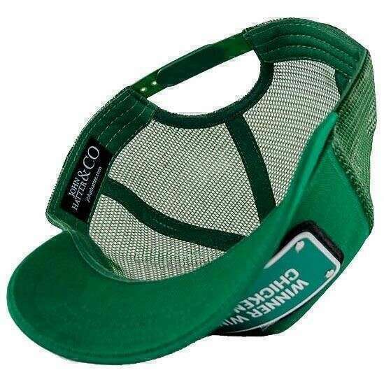 John Hatter Winner Winner Chicken Dinner Aluminium Trucker Cap - Green - Image 5