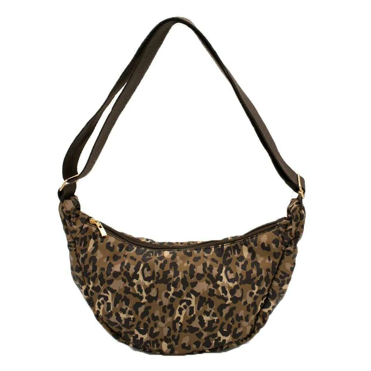 Kind Bag London Crossbody Bag - Leopard Brown