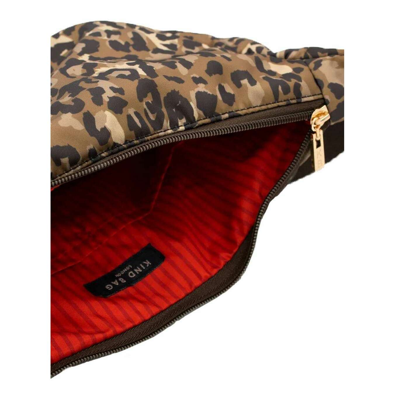Kind Bag London Crossbody Bag - Leopard Brown - Image 4
