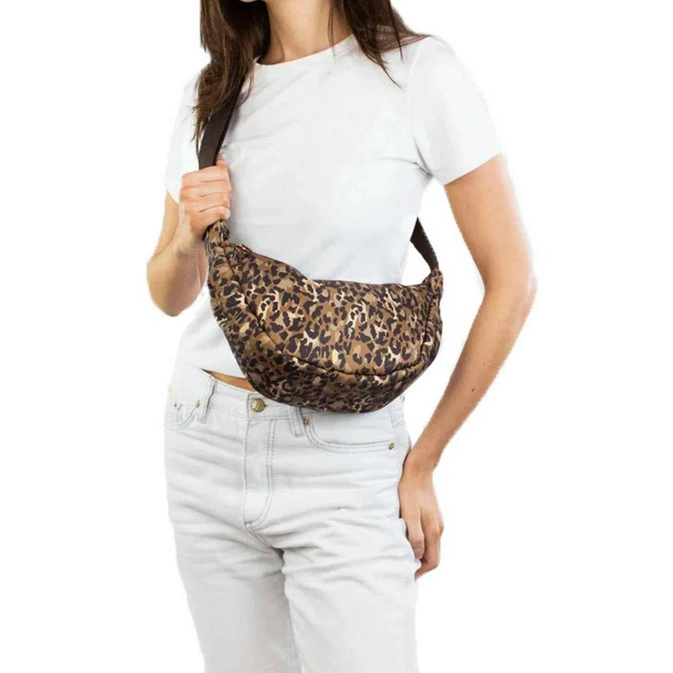 Kind Bag London Crossbody Bag - Leopard Brown - Image 5