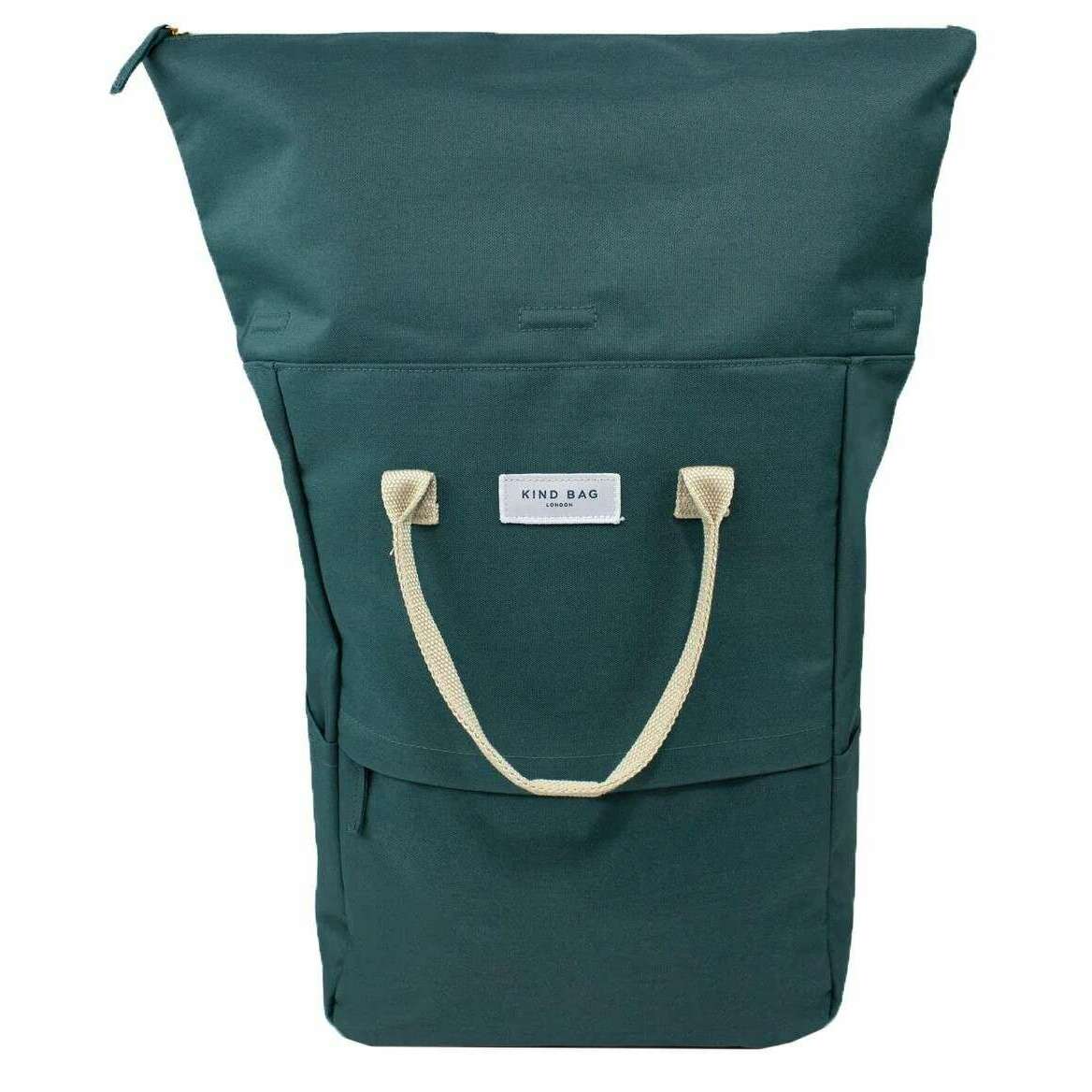 Kind Bag London Hackney Large Backpack - Moss Green - Image 3
