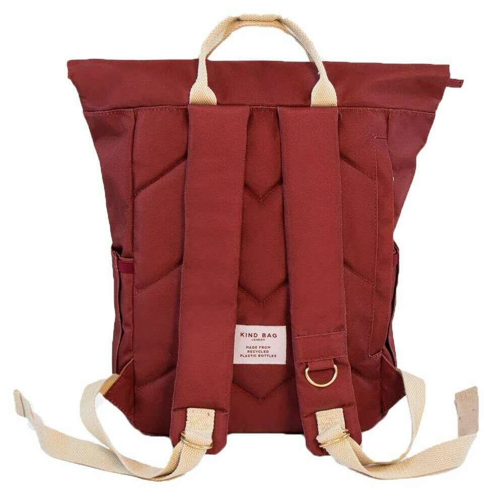 Kind Bag London Hackney Medium Backpack - Burgundy - Image 2