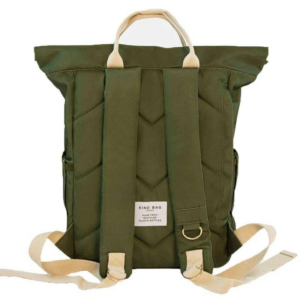 Kind Bag London Hackney Medium Backpack - Khaki Green - Image 2