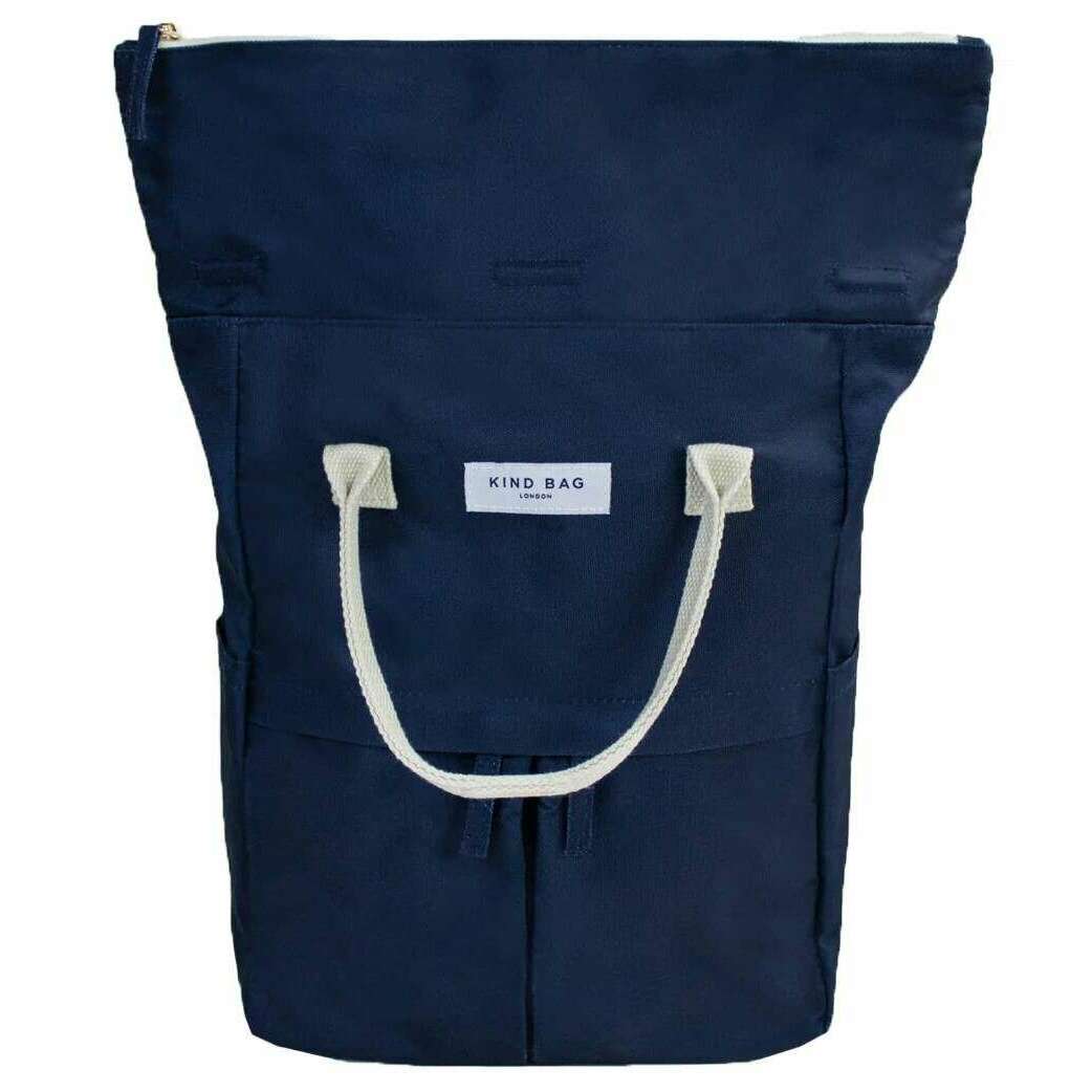 Kind Bag London Hackney Medium Backpack - Navy - Image 3