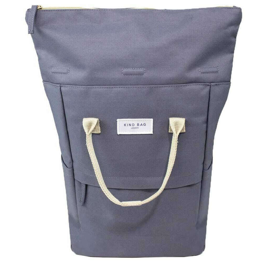 Kind Bag London Hackney Medium Backpack - Slate Grey - Image 3
