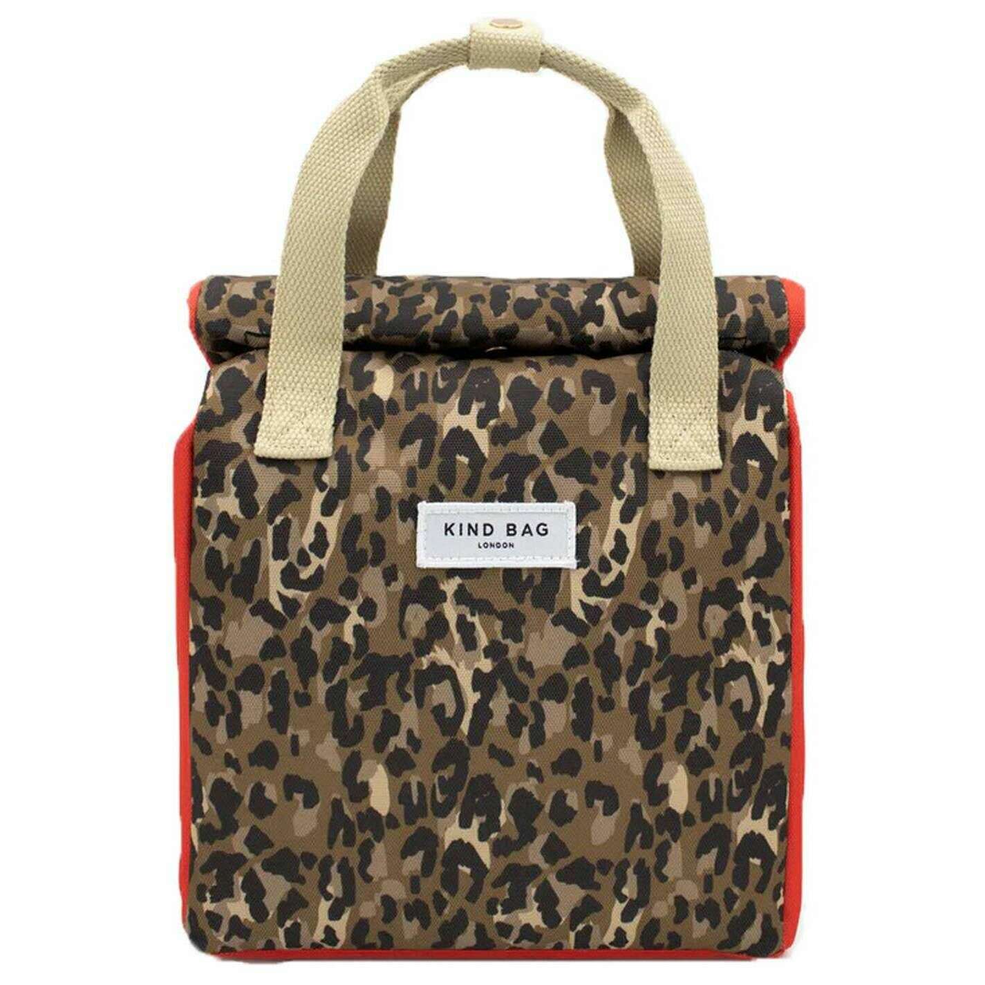 Kind Bag London Lunch Bag - Leopard Brown