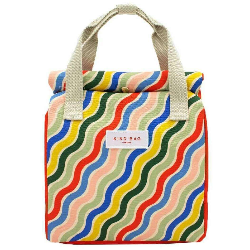 Kind Bag London Lunch Bag - Rainbow Waves Multi-colour