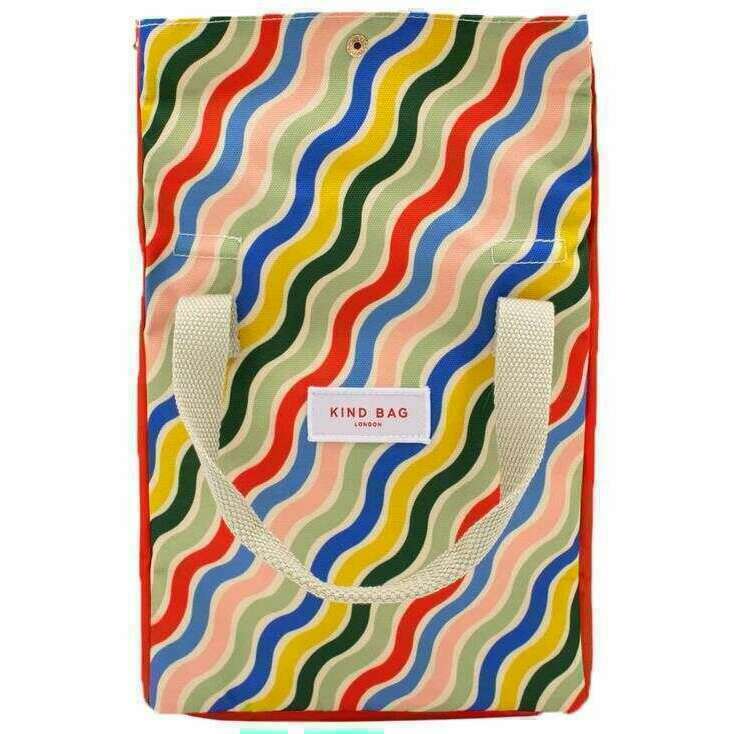 Kind Bag London Lunch Bag - Rainbow Waves Multi-colour - Image 2