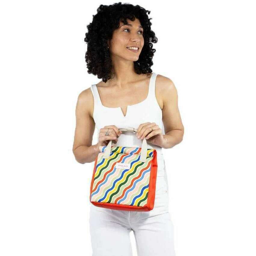 Kind Bag London Lunch Bag - Rainbow Waves Multi-colour - Image 6