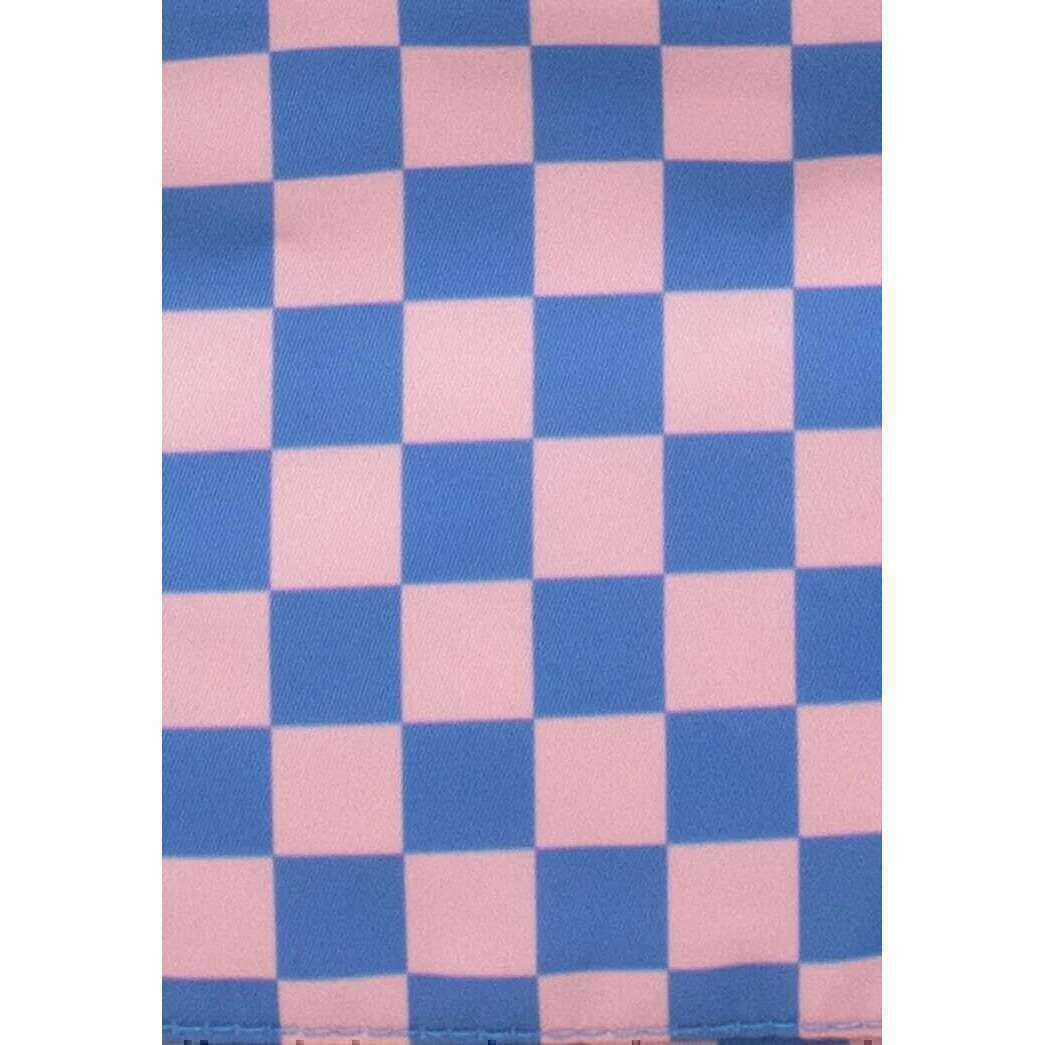 Kind Bag London Weekender Bag - Checkerboard Blue - Image 4