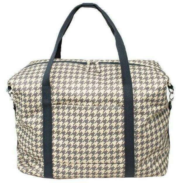 Kind Bag London Weekender Bag - Dogtooth Grey/Cream - Image 2