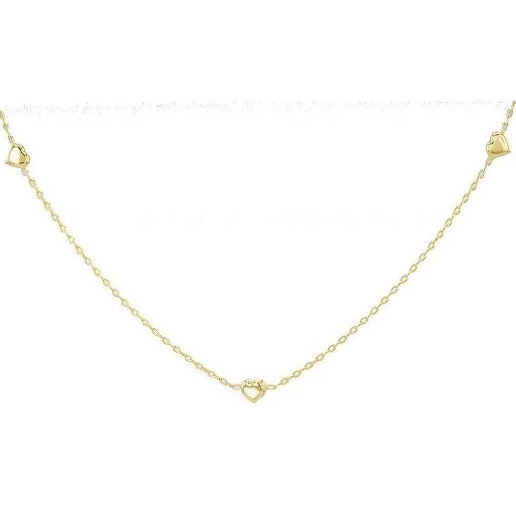 KJ Beckett 3 Heart Necklace - Yellow Gold