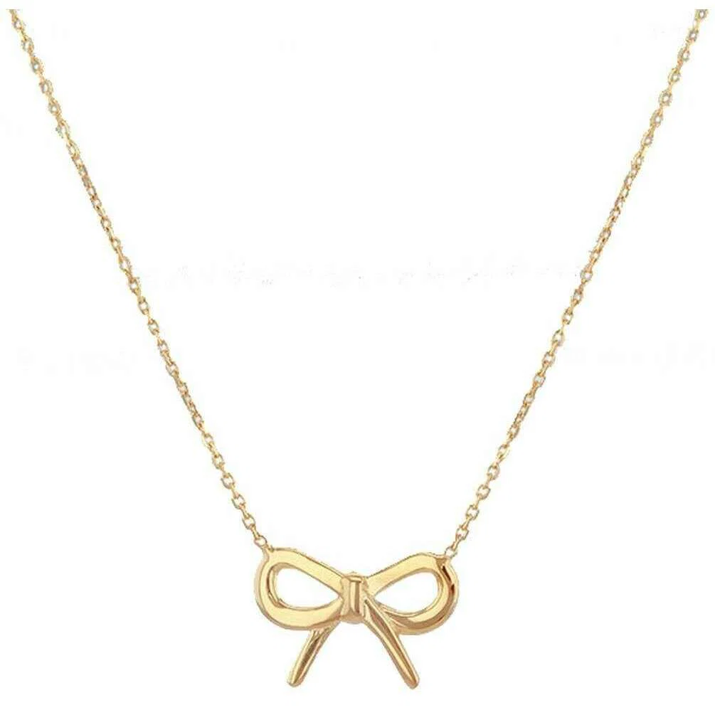 KJ Beckett Bow Adjustable Necklace - Yellow Gold