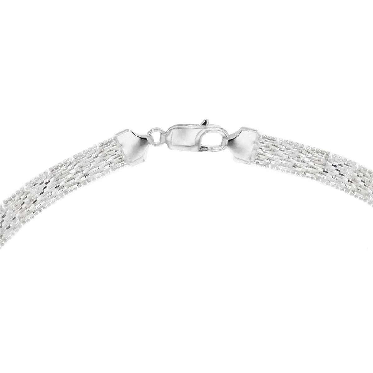 KJ Beckett Chevron V Shaped Necklace - Silver - Image 2