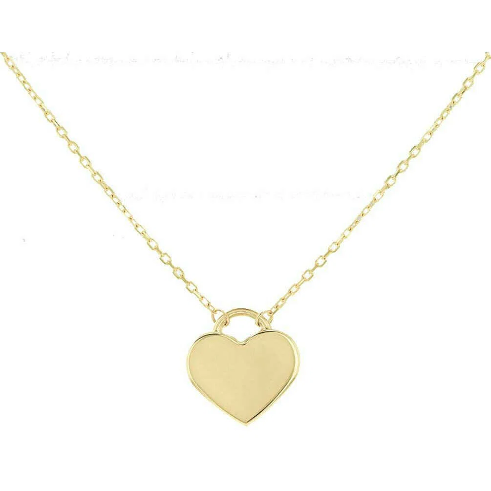 KJ Beckett Heart Drop Necklace - Yellow Gold