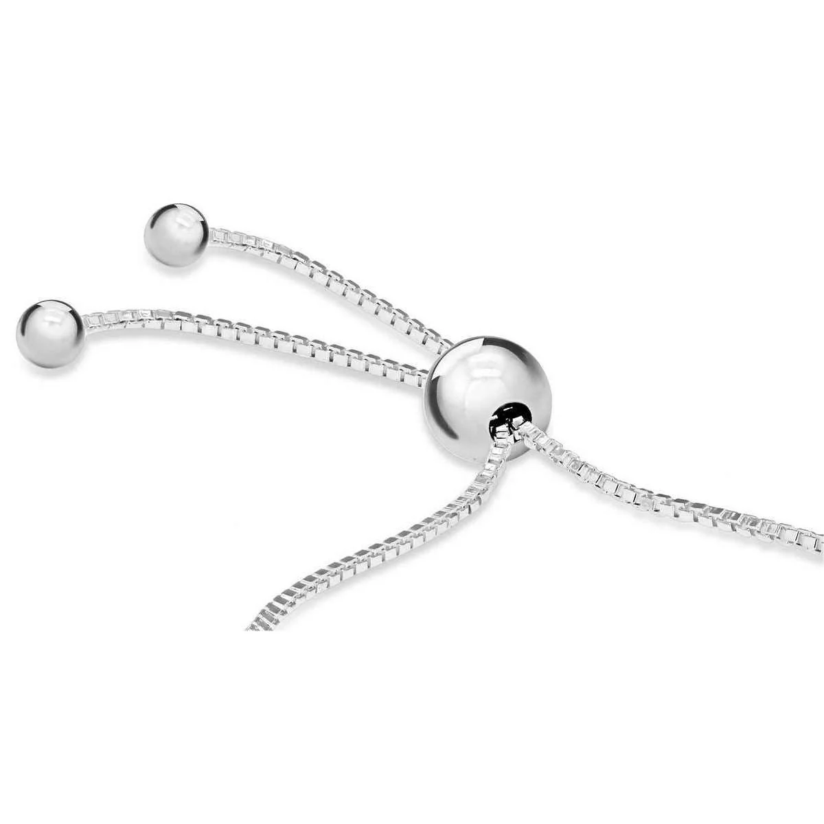 KJ Beckett Snake and Box Adjustable Slider Bracelet - Silver - Image 2
