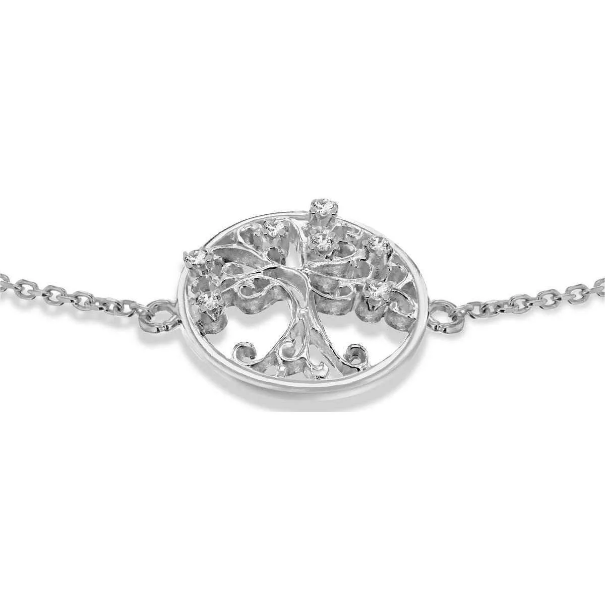 KJ Beckett Tree of Life Adjustable Bracelet - Silver - Image 3