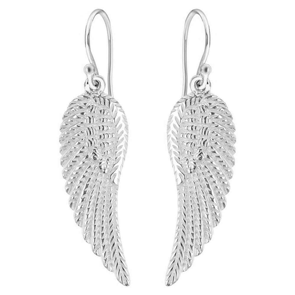 KJ Beckett Wing Drop Earrings - Silver