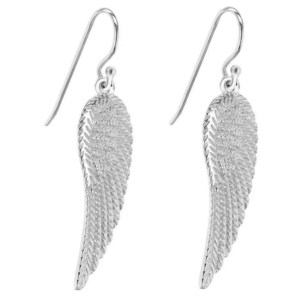 KJ Beckett Wing Drop Earrings - Silver - Image 2