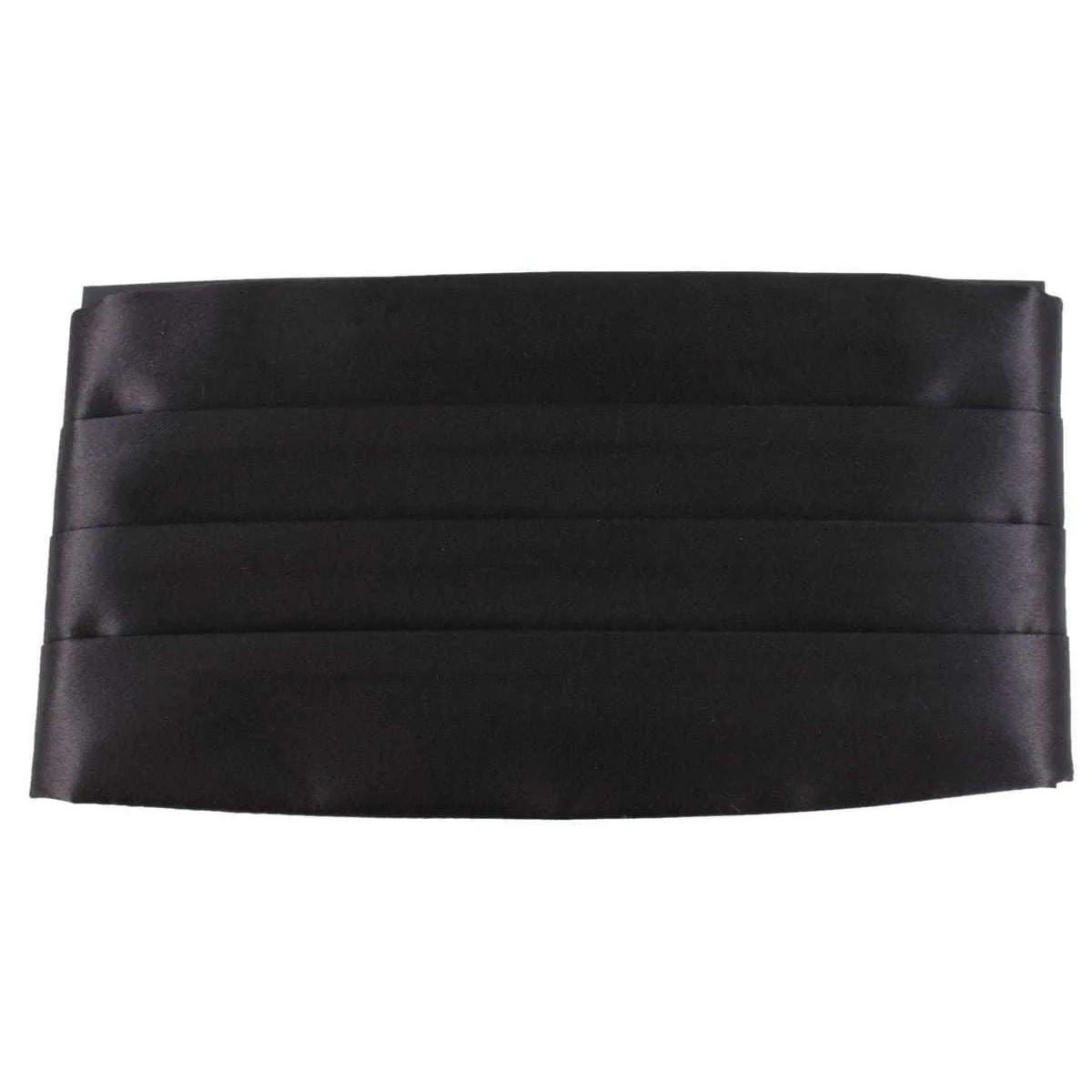 Knightsbridge Neckwear Bow Tie and Cummerbund Set - Black - Image 4