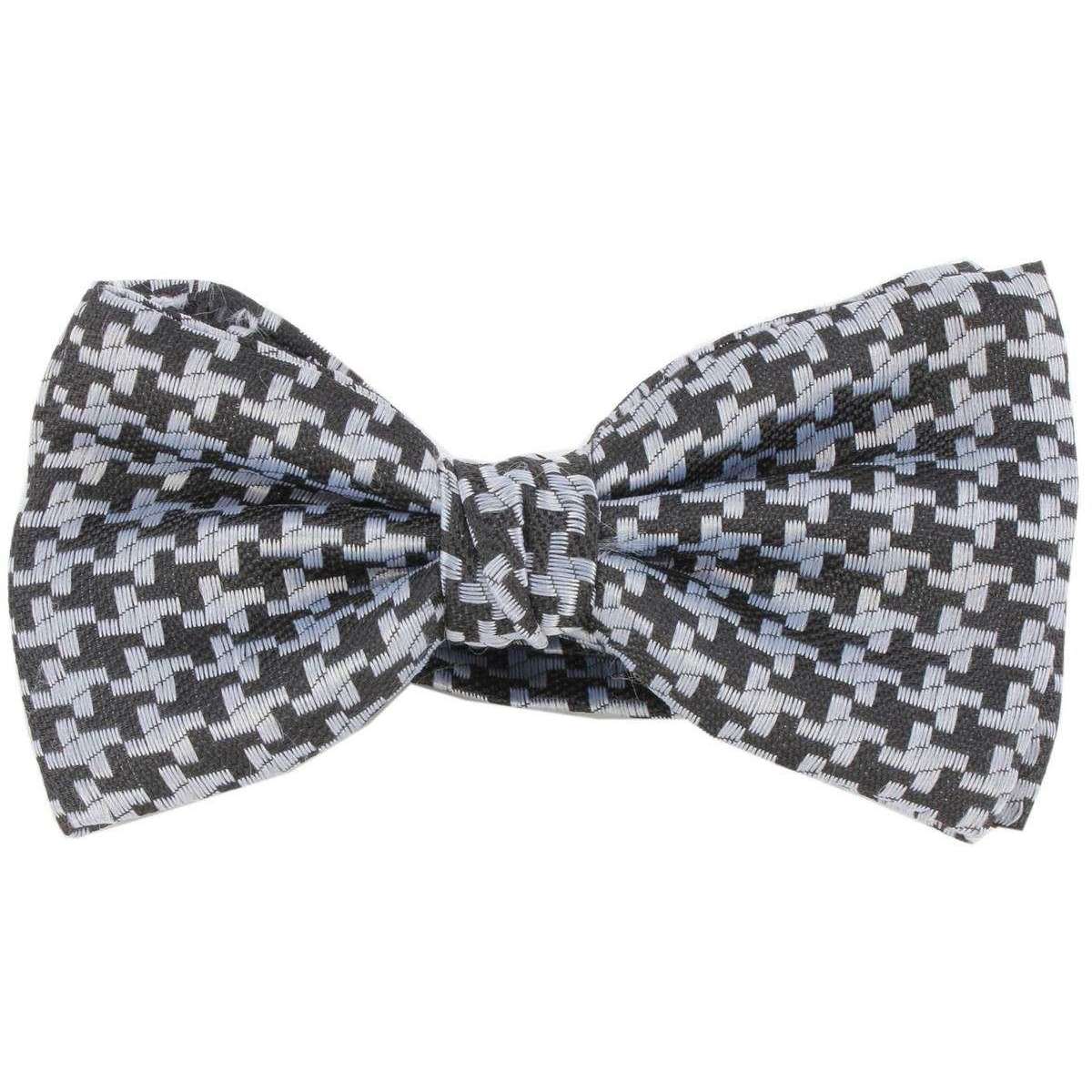 Knightsbridge Neckwear Bow Tie and Cummerbund Set - Black/Grey - Image 2