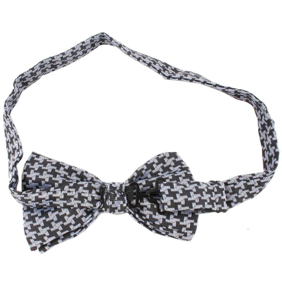 Knightsbridge Neckwear Bow Tie and Cummerbund Set - Black/Grey - Image 3