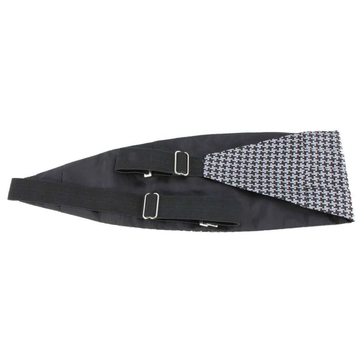 Knightsbridge Neckwear Bow Tie and Cummerbund Set - Black/Grey - Image 5