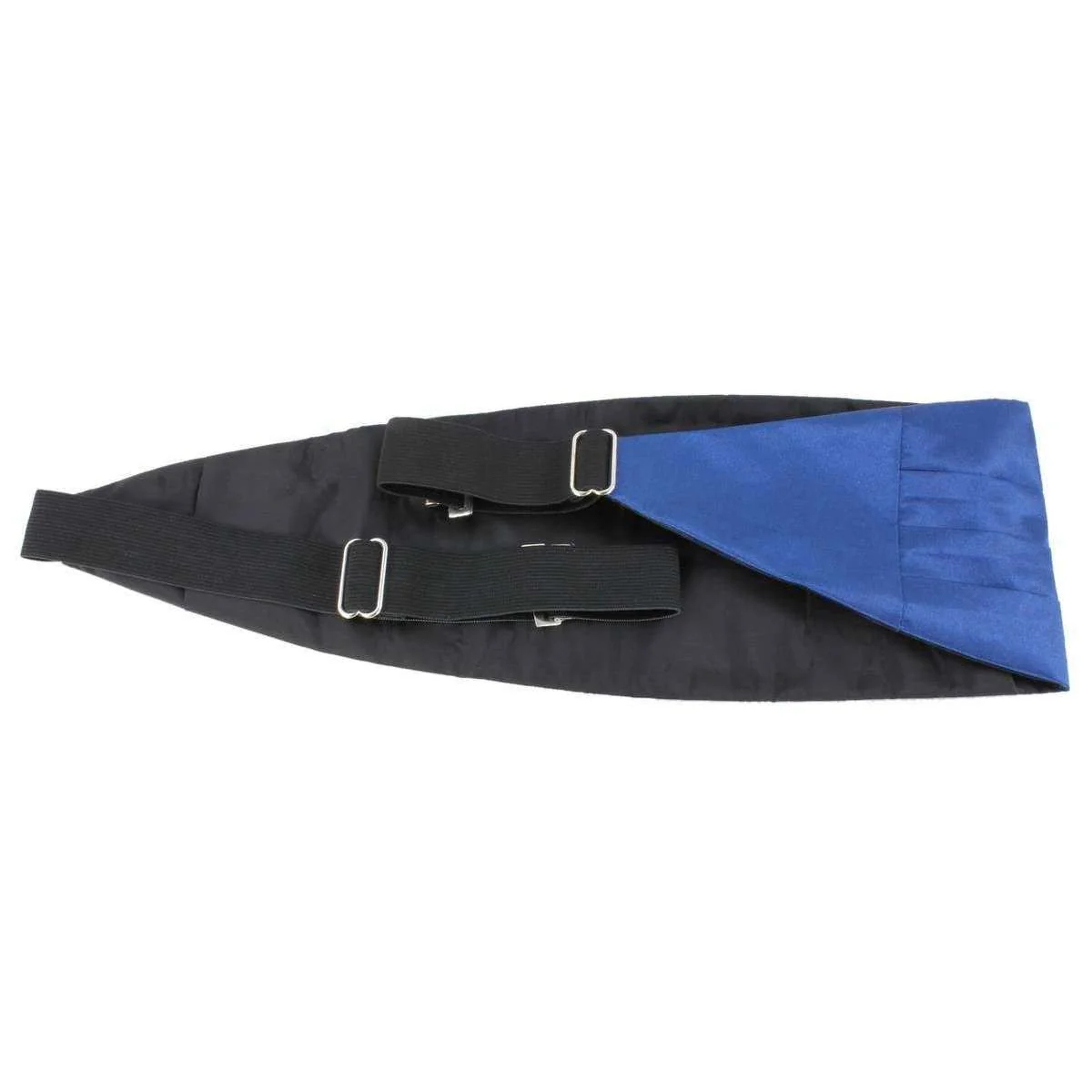 Knightsbridge Neckwear Bow Tie and Cummerbund Set - Blue - Image 5