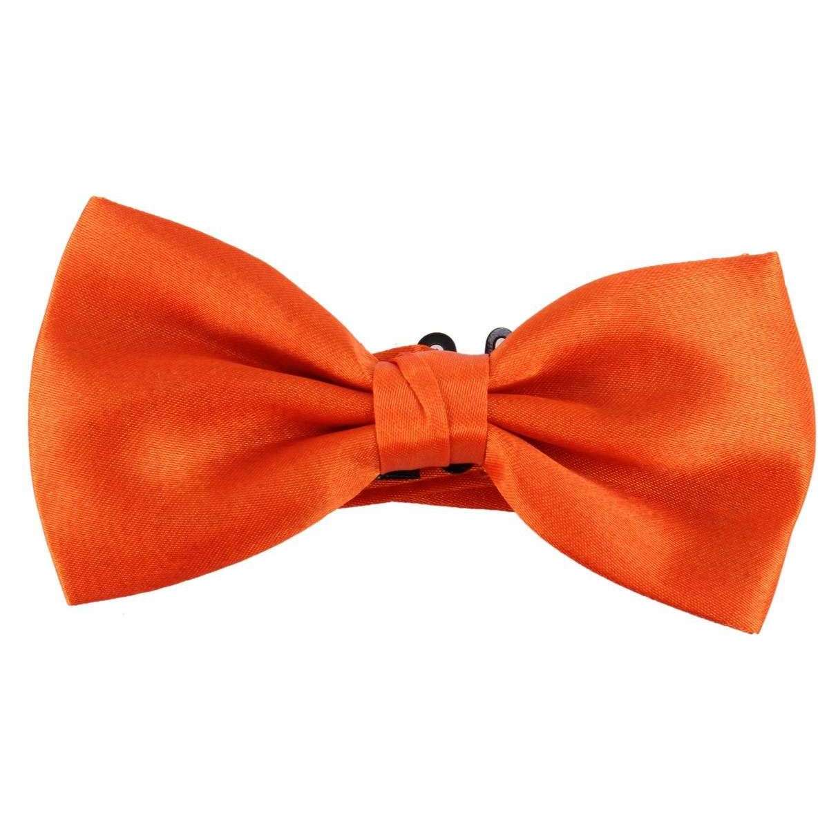 Knightsbridge Neckwear Bow Tie and Cummerbund Set - Orange - Image 2