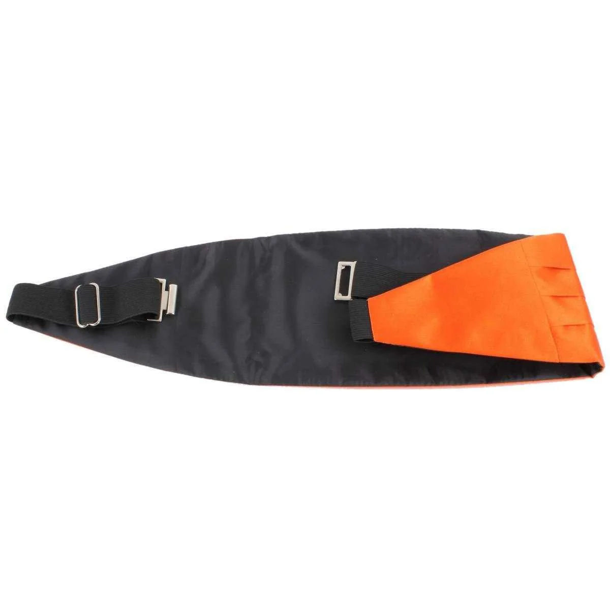 Knightsbridge Neckwear Bow Tie and Cummerbund Set - Orange - Image 5