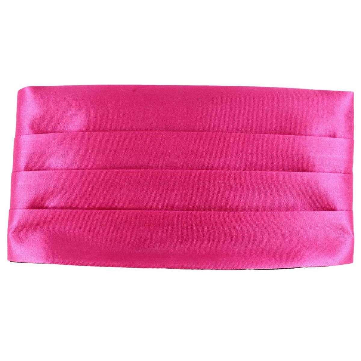Knightsbridge Neckwear Bow Tie and Cummerbund Set - Pink - Image 4