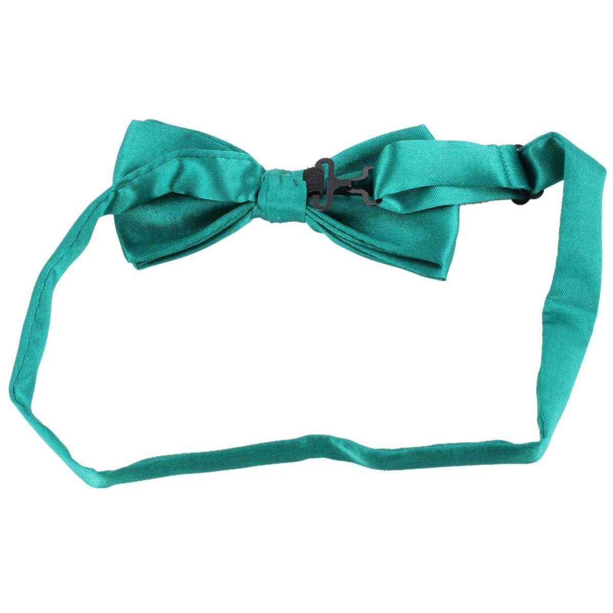 Knightsbridge Neckwear Bow Tie and Cummerbund Set - Teal - Image 3