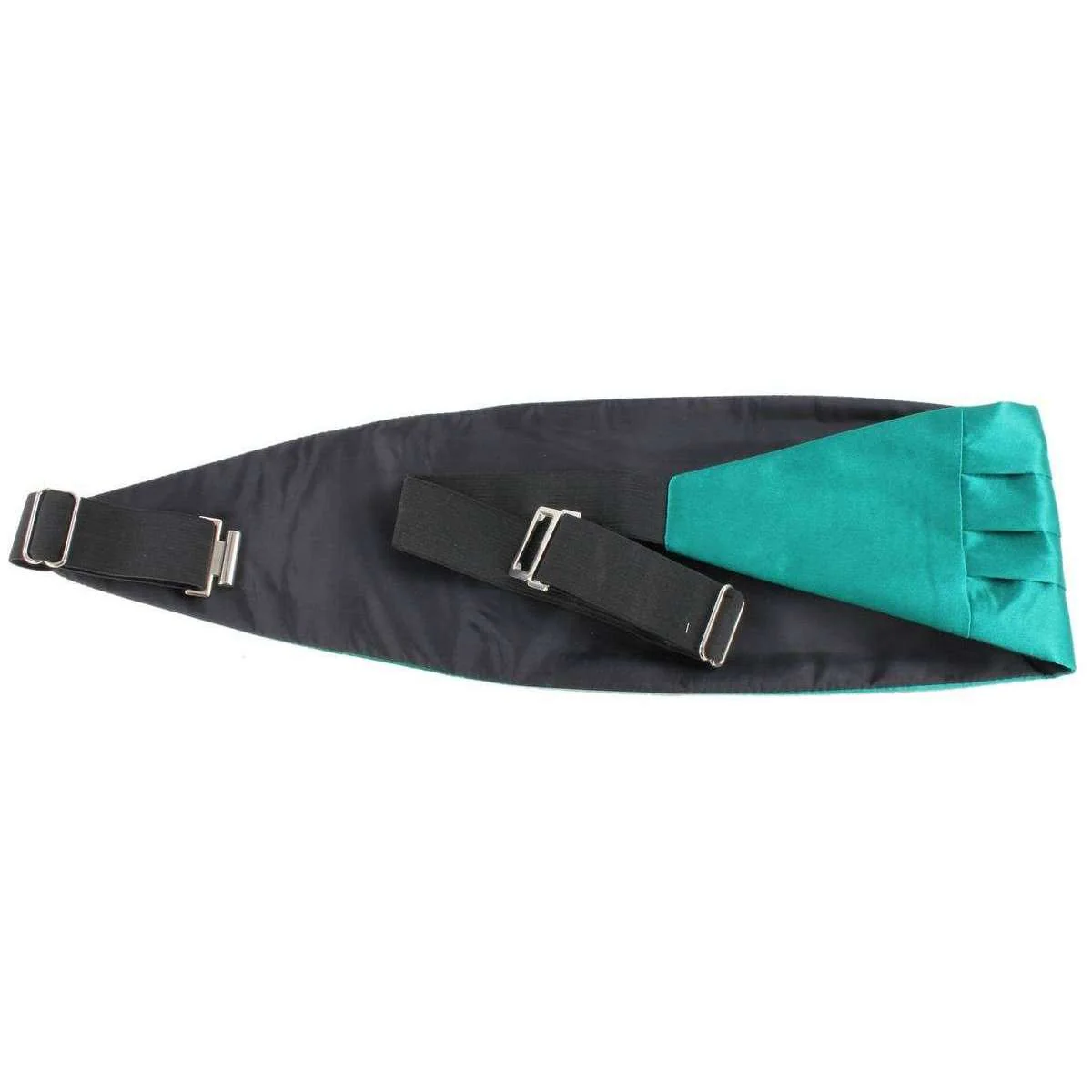 Knightsbridge Neckwear Bow Tie and Cummerbund Set - Teal - Image 5
