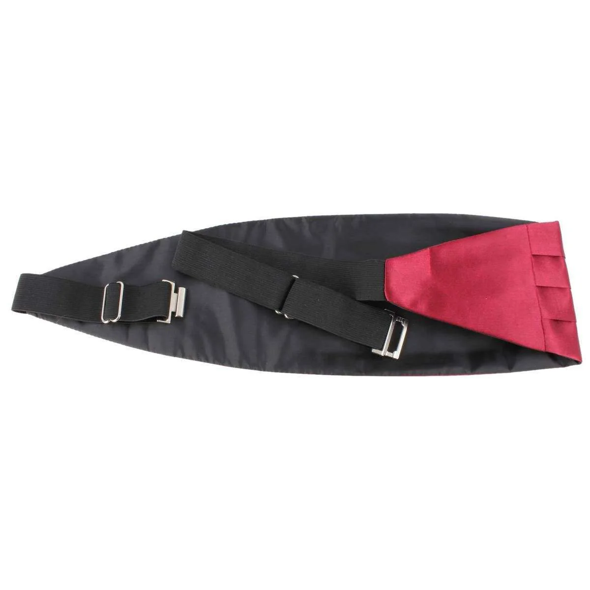 Knightsbridge Neckwear Bow Tie and Cummerbund Set - Wine - Image 5