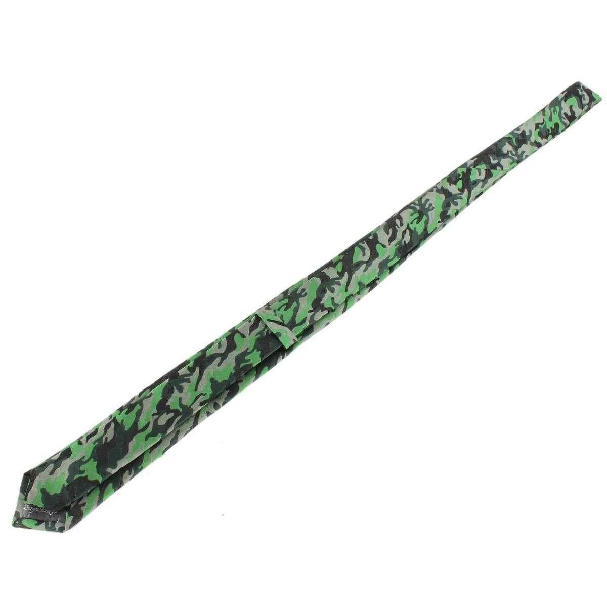 Knightsbridge Neckwear Camo Silk Skinny Tie - Green - Image 5