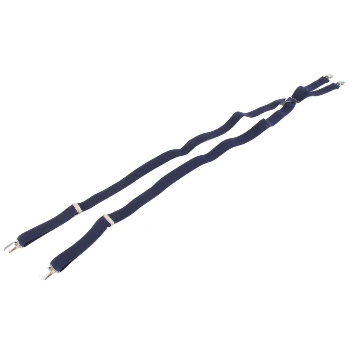 Knightsbridge Neckwear Clip on Braces - Navy - Image 3