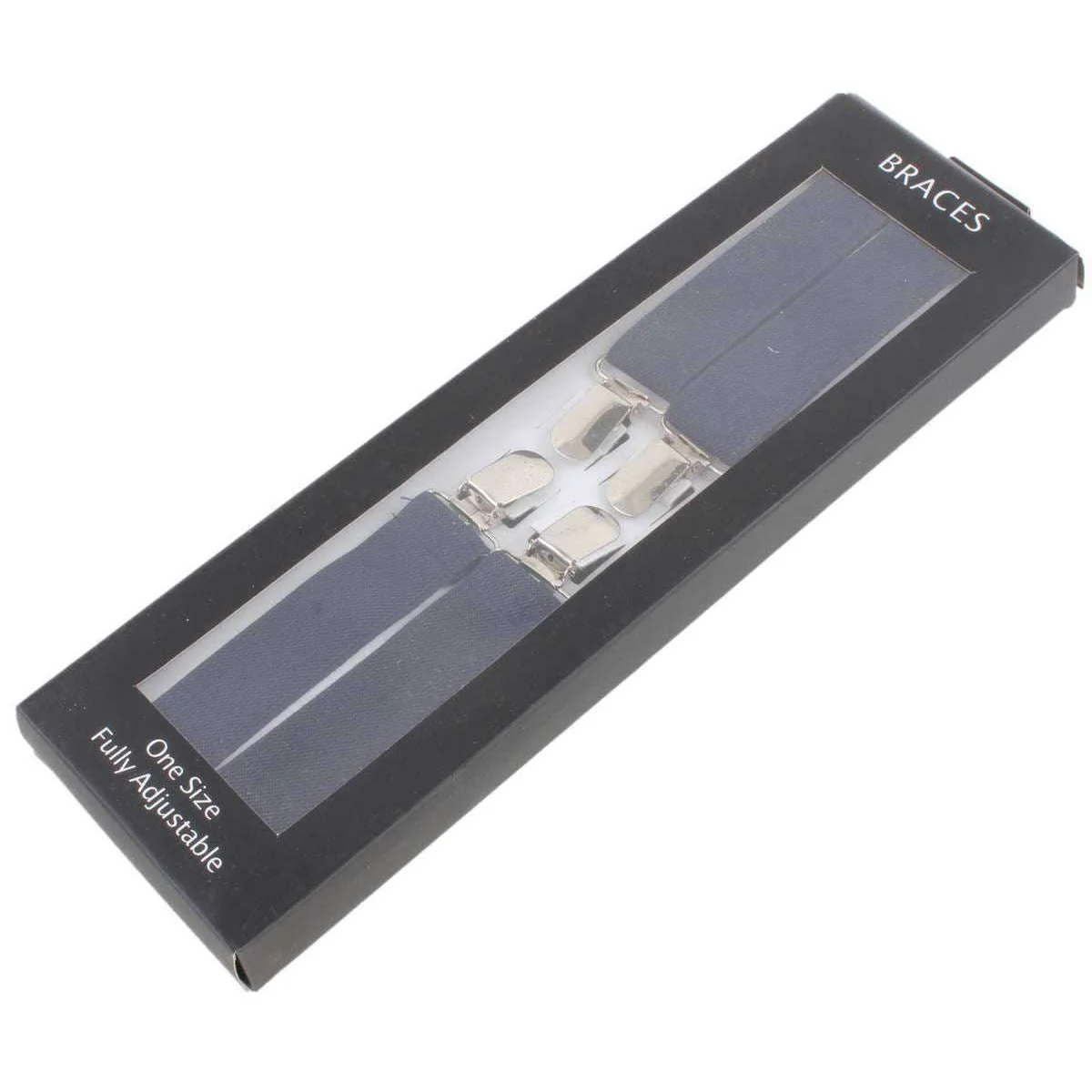 Knightsbridge Neckwear Clip on Braces - Navy - Image 5