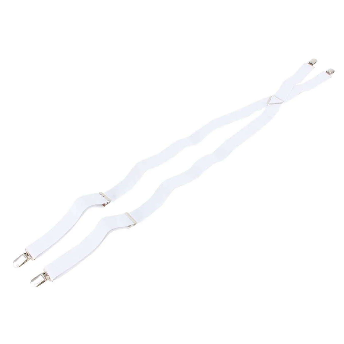 Knightsbridge Neckwear Clip on Braces - White - Image 3